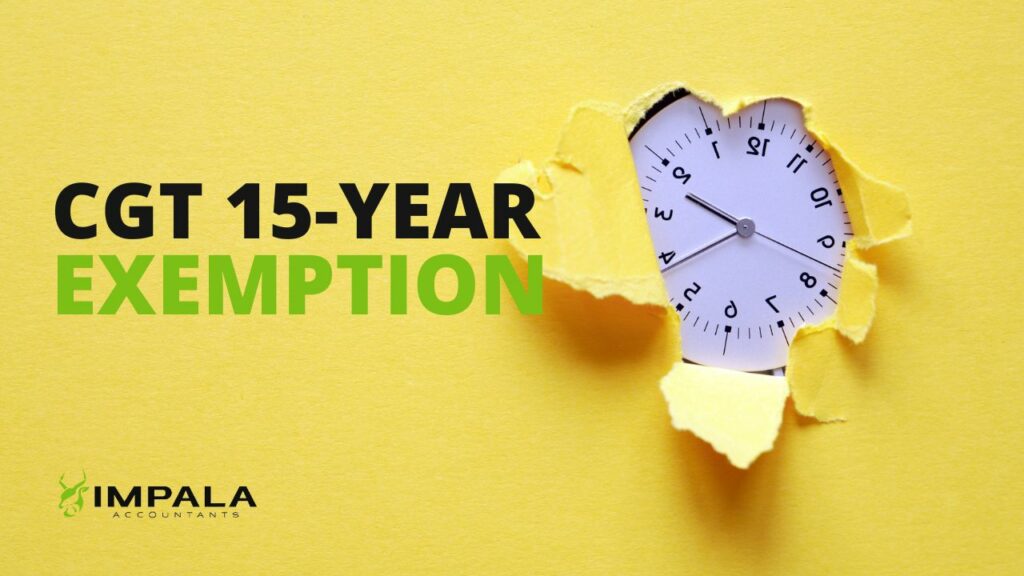 Small Business CGT 15-Year Exemption