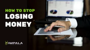 business owner palm rest on the with a financial report made by accountant and bookkeeper