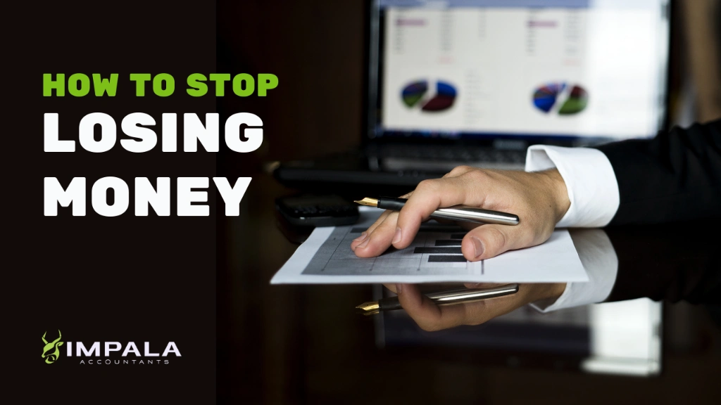 business owner palm rest on the with a financial report made by accountant and bookkeeper